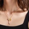 Monogram initial necklace